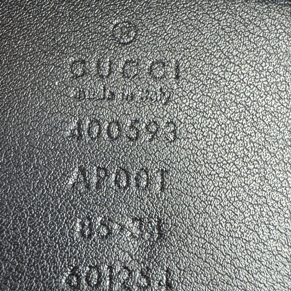 Gucci 2015 Re Edition Wide Leather Belt Gg Double Marmont Black 400593 34” - Picture 11 of 11